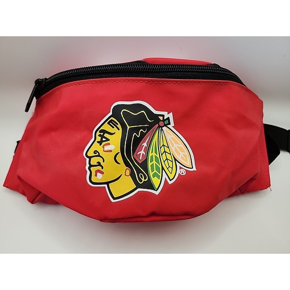 CHICAGO BLACKHAWKS FANNY PACK SPONSORED BY AT&T HOCKEY NHL MAN MONEY PURSE POUCH
